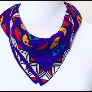 Oscar de la Renta colorful vintage scarf/wrap